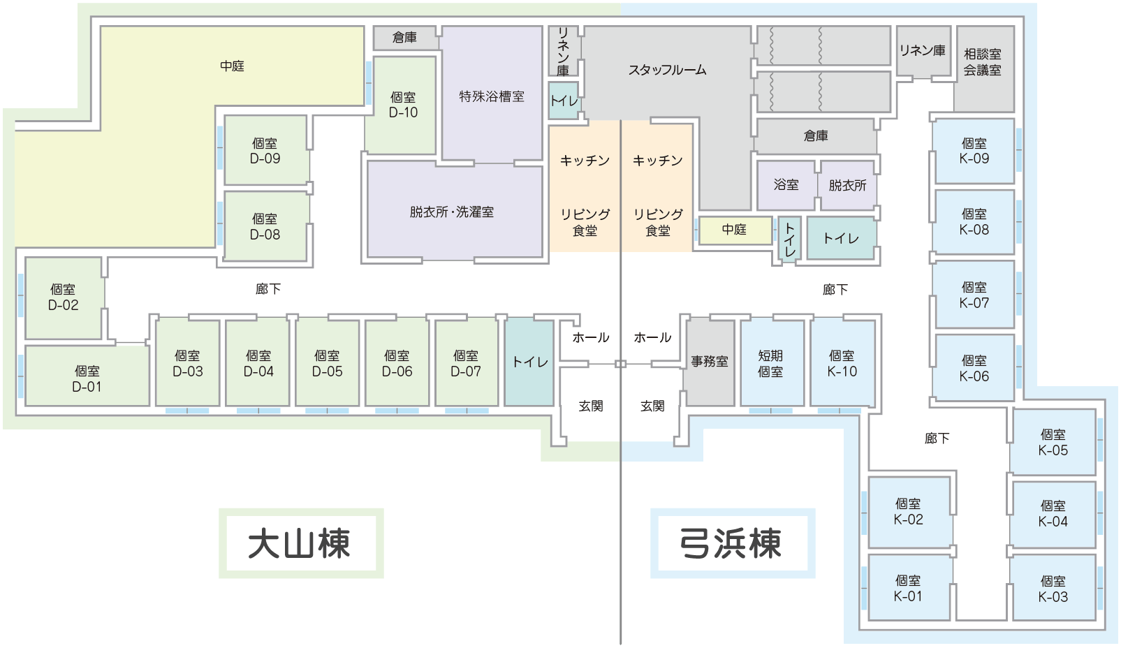 グループホーム博愛 フロアー案内